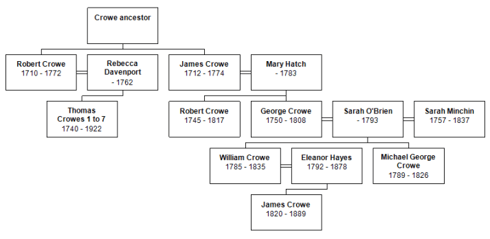 Overview descdants chart
